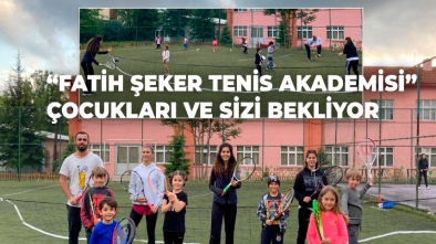 ÇOCUKLAR TENİSE VE SPORA BU AKADEMİ'DE DOYUYOR