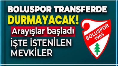 BOLUSPOR EN AZ İKİ TRANSFER DAHA YAPACAK!