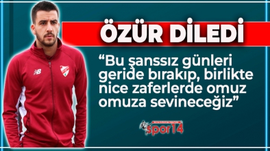 BOLUSPORLU FUTBOLCU ÖZÜR DİLEDİ