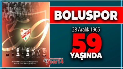 BUGÜN BOLUSPOR'UN DOĞUM GÜNÜ