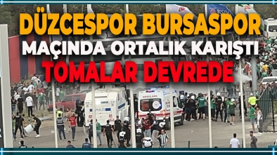 DÜZCESPOR BURSASPOR MAÇINDA ORTALIK KARIŞTI