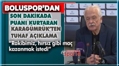 KARAGÜMRÜK CEPHESİ “RAKİBİMİZ, HIRSIZ GİBİ MAÇ KAZANMAK İSTEDİ”